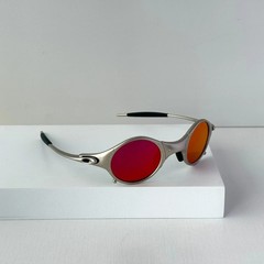 Oakley Mars X-Metal Sunglasses Silver Frame Purple Gradient Lens NEW