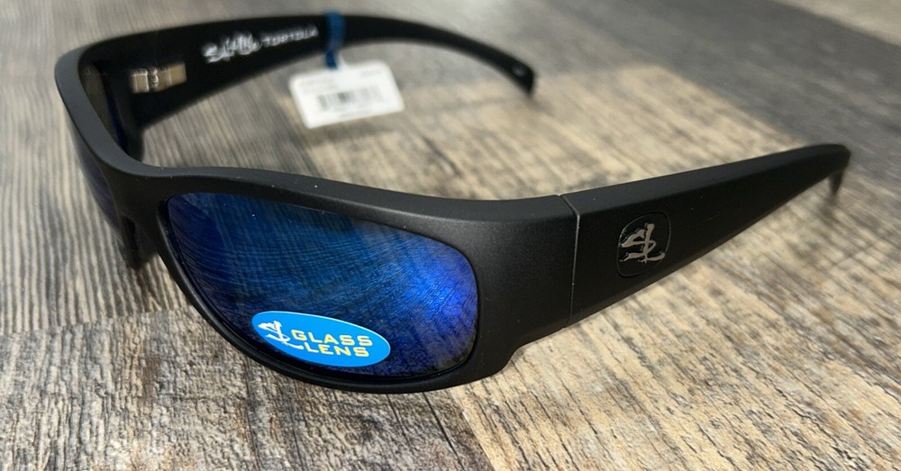 Salt Life Matte Black Tortola Smoke Blue Glass Lens MSRP $229 Saltlife NWT