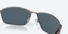 Costa Del Mar Sunglasses TURRET Dark Gunmetal / Gray Silver POLARIZED 580P Lens