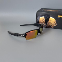 Oakley Flak 2.0 XL OO9188 Sunglasses Black Frame Polarized Red Lens Mens New