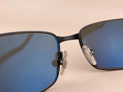 Ray Ban Sunglasses RB 3194 006/58 Black Metal Sports Wrap G15 Green Polarized