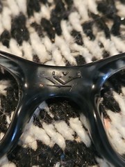 Oakley Fives 2.0 Crystal Black Vintage Sunglasses Frame Only No Arms Made in USA
