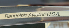 VTG Randolph Engineering Aviator II 55MM 23K Gold Bayonet AGX Sunglasses AT049