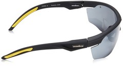 Ironman Men’s Tenacity Sunglasses Wrap, Matte Black Rubberized, 52 mm