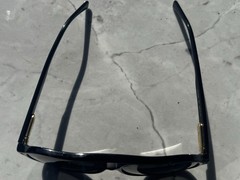 Gucci GG1042S Aviator Sunglasses Black Plastic Frame Gray Tinted Lenses 145mm