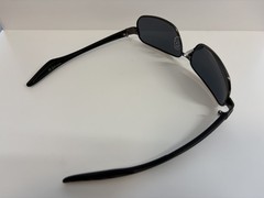 Mens Classic Rectangle Shape Sunglasses Gray Metal Frame Tinted UV400 Lens