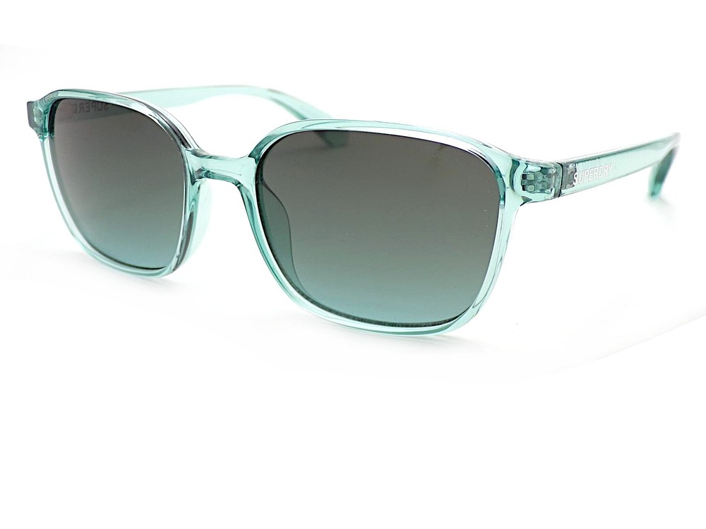 Superdry SDS 5028 Sunglasses Crystal Green with Grey Gradient Lenses 107