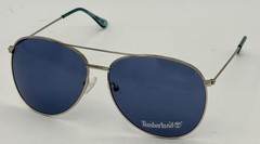 Timberland Sunglass Mens S Nickletin Metal Aviator Solid Blue Lens TB7181 10V