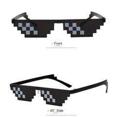 Thug Life Glasses Deal With It Sunglasses MLG Eyewear Unisex Meme Cool 8 Bit