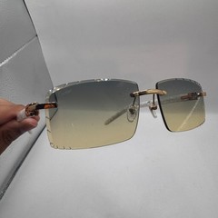 Green Cartier Buffs Sunglasses