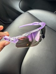 NEW Oakley Radar EV Path Purple Frame Clear PRIZM Sunglasses OO9208