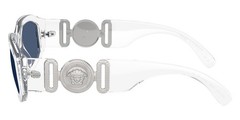 Versace Irregular Man Sunglasses 0VE4361 148/80 53mm Crystal – Blue Lens – NEW