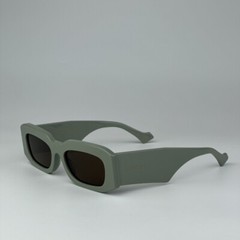 Gucci Men AUTHENTIC Sunglasses Solid Sage Brown Rectangle GG1426S 004 BRAND NEW