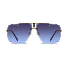 Men’s SUNGLASSES DESIGNER OVERSIZE SQUARE RETRO GOLD FRAME WOMEN STYLE SHADES