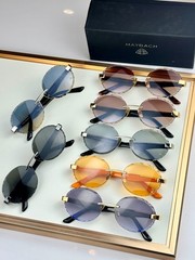 MAYBACH THE ARTIST Silver / Smoke Gray 140mm Luxury Sunglasses New w/ Case