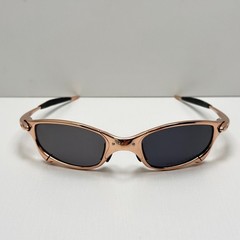 Oakley Juliet 1.0 X-Metal Rose Gold Black Lens Black Arms Sunglasses New