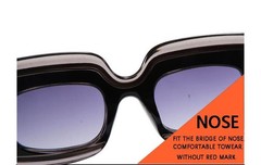Retro Shades Luxury Sunglasses for Men Designer Famous Brand Square Sun Glasses