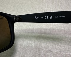 Ray Ban RB4165 Justin 622/55 Black Sunglasses 54-16-145 Dark Blue Lens / READ
