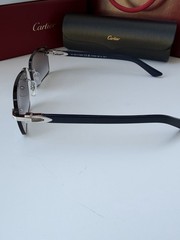 CARTIER CT0579S 008 Silver Blue Gradient Flash Mirror Lens Sunglasses AUTHENTIC