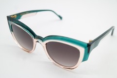 Sunglasses CAROLINE ABRAM Paris THELMA 504 blue transparent oval New