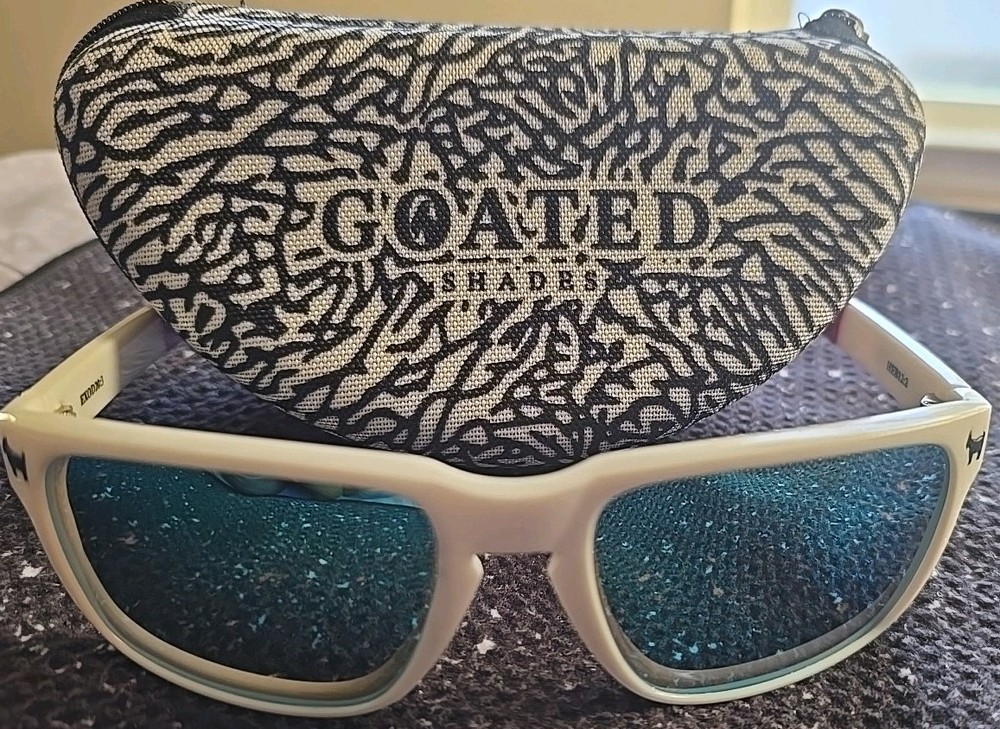 GOATED GOLF RED, WHITE AND BLUE SUNGLASSES WITH CASE and MYSTERY GIFT