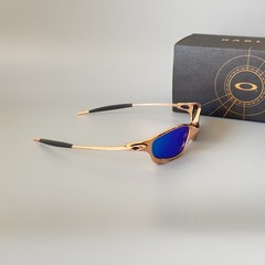 Oakley Juliet 1.0 X-Metal Rose Gold Frame Green Polarized Sunglasses