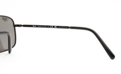 Ray-Ban Sunglasses RB 3796 002/B1 Shiny Black Metal Gray Glass 59mm with Case