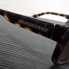 Armani Exchange Large Oval Tortoiseshell Sunglasses