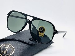 Ray-Ban RB2198 Bill 60mm Pilot Oversized Sunglasses Black Frame Green G-15 Lens