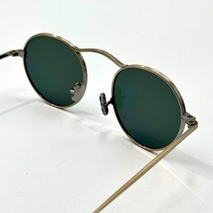 Eyevan Sunglasses Safari-E Antique Gold Round Frame 46-21-145 New Authentic