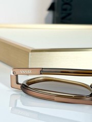 ZEGNA EZ0231 Square Brown Sunglasses 51-21-145 Made in Italy UV Protection