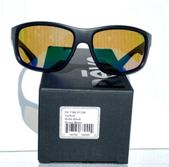 NEW REVO SAILFISH Matte Black Shallow Water Green Baseliner Sunglass 1184 01 GN