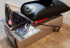 🔥 Genuine Ray-Ban Erika Unisex Sunglasses RB4171 65138G Transparent GRAY 54mm