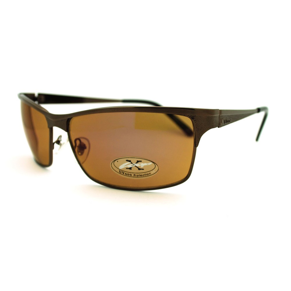 Men’s Sporty Fashion Sunglasses Classic Rectangular Metal Frame UV400