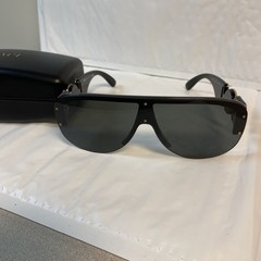 Versace MOD 4391 Men’s Black Medusa Biggie Shield Sunglasses