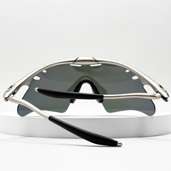 Oakley Mag X-Metal Sunglasses Silver Frame Blue Lens New Rare