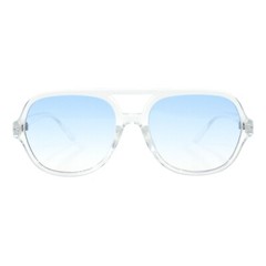Unisex Retro Fashion Sunglasses Flat Top Racer Pilot Translucent Colors UV400