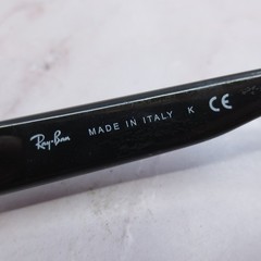 Ray-Ban RB 4033 601 3N Mens Black Wrap Sunglasses Frames Made in Italy
