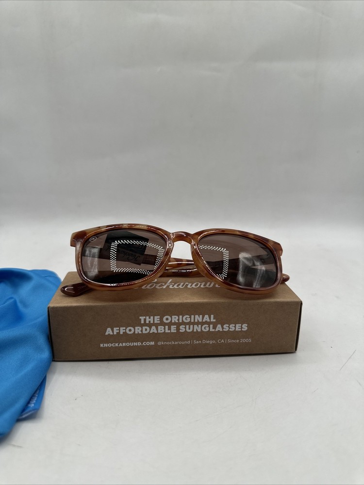 Knockaround Paso Robles Sunglasses Glossy Blonde Tortoise/Amber ROAM3106