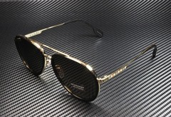 BURBERRY Oliver BE3125 101773 Gold Dark Brown 59 mm Men’s Sunglasses