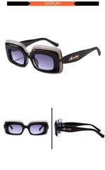 Retro Shades Luxury Sunglasses for Men Designer Famous Brand Square Sun Glasses