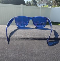 Rainbow Optx Original Classic Blue Sunglasses With Cloth Pouch