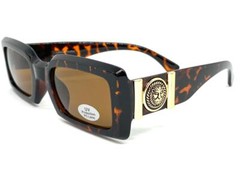 Men CLASSIC Vintage Retro Hip Hop Style SUNGLASSES Tortoise Frame Gold Medallion