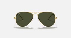 Ray-Ban RB3025 W3234 55-14 135mm Sunglasses Arista Gold, G-15 Green Lenses NEW!