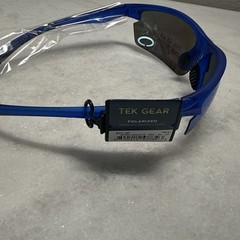 Men’s Tek Gear 70mm Sport Semi-Rimless Polarized Wrap Sunglasses Blue