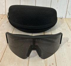 Blenders Eclipse X2 Sunglasses Polarized Jet Line Satin Black Smoke