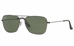 Ray-Ban Caravan Gunmetal Green Lens Sunglasses – RB3136 004 58/ RB3136004-58