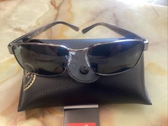 Ray-Ban RB3750 Polished Gunmetal/Blue 62 mm Sunglasses RB3750 004/R5 62-18