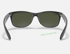 Ray-Ban New Wayfarer RB2132 Sunglasses 55mm Matte Black/Green Lens G-15