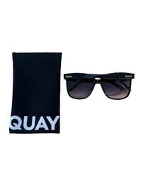 Quay Wide Awake Black Square Polarized Sunglasses 59-16-145 NEVER WORN/USED